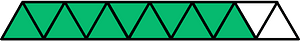 Green Triangles Fraction 11:13