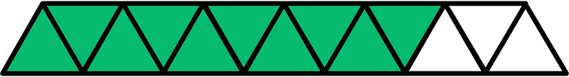 Green Triangles Fraction 10:13