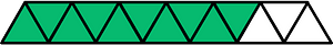 Green Triangles Fraction 10:13