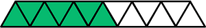 Green Triangles Fraction 7:13
