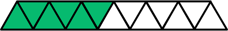 Green Triangles Fraction 6:13