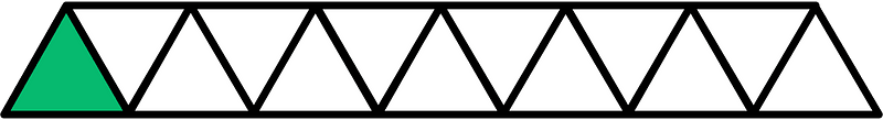 Green Triangles Fraction 1:13