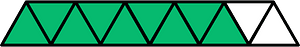 Green Triangles Fraction 9:11