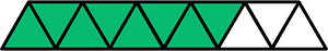 Green Triangles Fraction 8:11