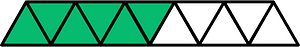 Green Triangles Fraction 6:11