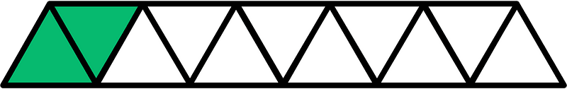 Green Triangles Fraction 2:11