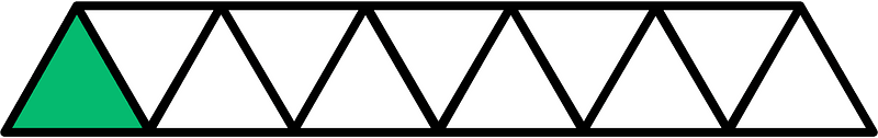 Green Triangles Fraction 1:11