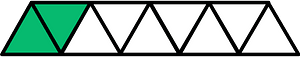 Green Triangles Fraction 2:9