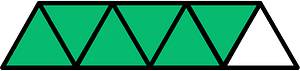 Green Triangles Fraction 6:7