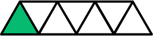 Green Triangles Fraction 1:7