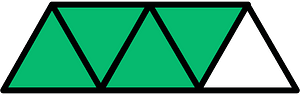 Green Triangles Fraction 4:5