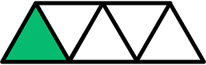 Green Triangles Fraction 1:5