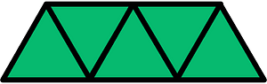 Green Triangles Fraction 5:5