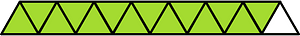 Lime Triangles Fraction 14:15