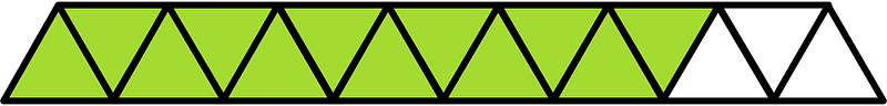 Lime Triangles Fraction 12:15