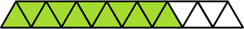 Lime Triangles Fraction 11:15