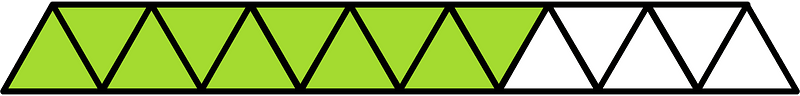 Lime Triangles Fraction 10:15
