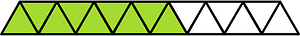 Lime Triangles Fraction 9:15