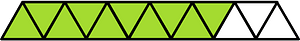 Lime Triangles Fraction 10:13