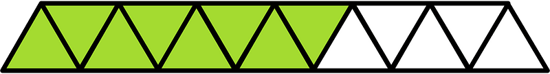Lime Triangles Fraction 8:13