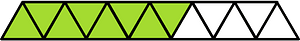 Lime Triangles Fraction 8:13