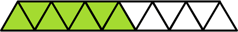 Lime Triangles Fraction 7:13