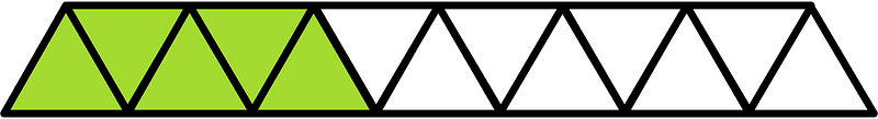 Lime Triangles Fraction 5:13