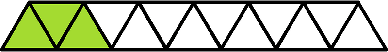 Lime Triangles Fraction 3:13
