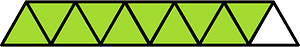Lime Triangles Fraction 10:11