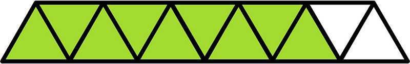 Lime Triangles Fraction 9:11