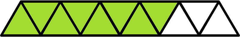 Lime Triangles Fraction 8:11