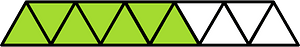 Lime Triangles Fraction 7:11