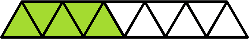 Lime Triangles Fraction 5:11