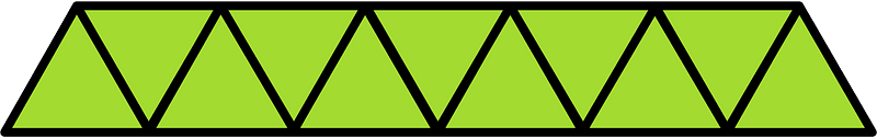 Lime Triangles Fraction 11:11