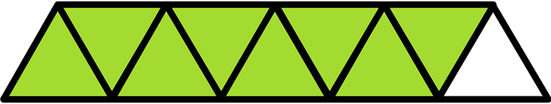 Lime Triangles Fraction 8:9