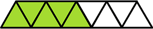 Lime Triangles Fraction 5:9