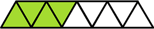 Lime Triangles Fraction 4:9
