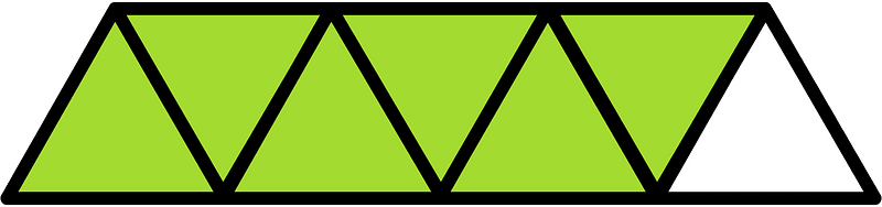 Lime Triangles Fraction 6:7