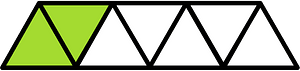 Lime Triangles Fraction 2:7