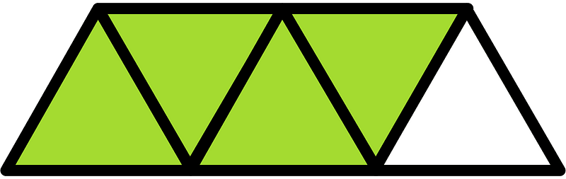 Lime Triangles Fraction 4:5