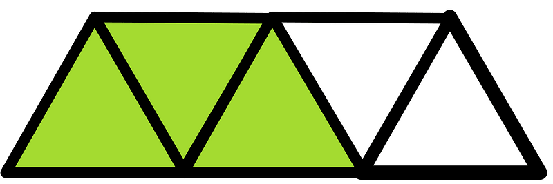 Lime Triangles Fraction 3:5
