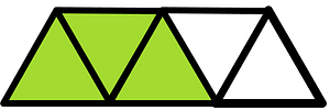 Lime Triangles Fraction 3:5