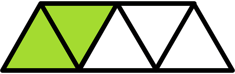 Lime Triangles Fraction 2:5