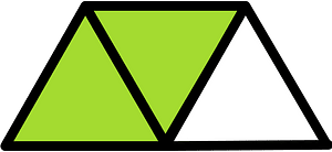 Lime Triangles Fraction 2:3
