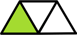 Lime Triangles Fraction 1:3