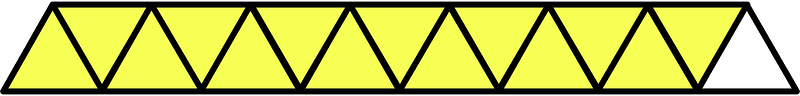 Yellow Triangles Fraction 14:15