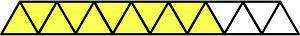 Yellow Triangles Fraction 11:15