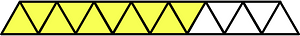 Yellow Triangles Fraction 10:15