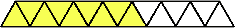 Yellow Triangles Fraction 9:15