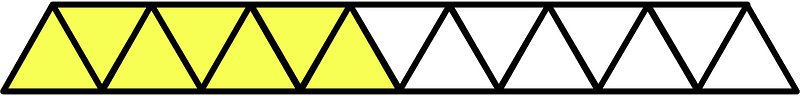 Yellow Triangles Fraction 7:15